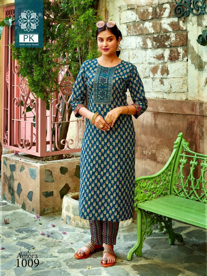 Fashion Amora Vol 1 Cotton Kurti With Bottom Catalog